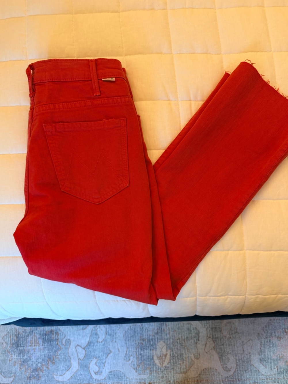 Mother, the hustler ankle fry in red